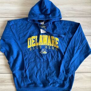 Old Varsity Brand Delaware Blue Hens Hoodie Blue XL  NWT